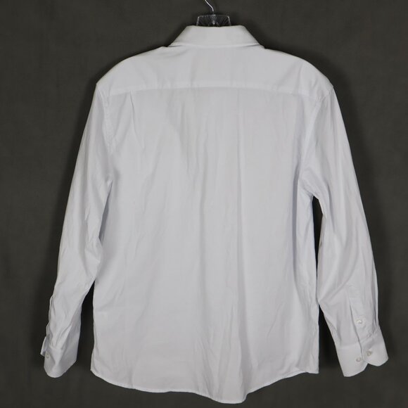 Under 5'10 Shirt Mens Medium White Short Men Classic Oxford Cotton Button Down - Picture 4 of 12